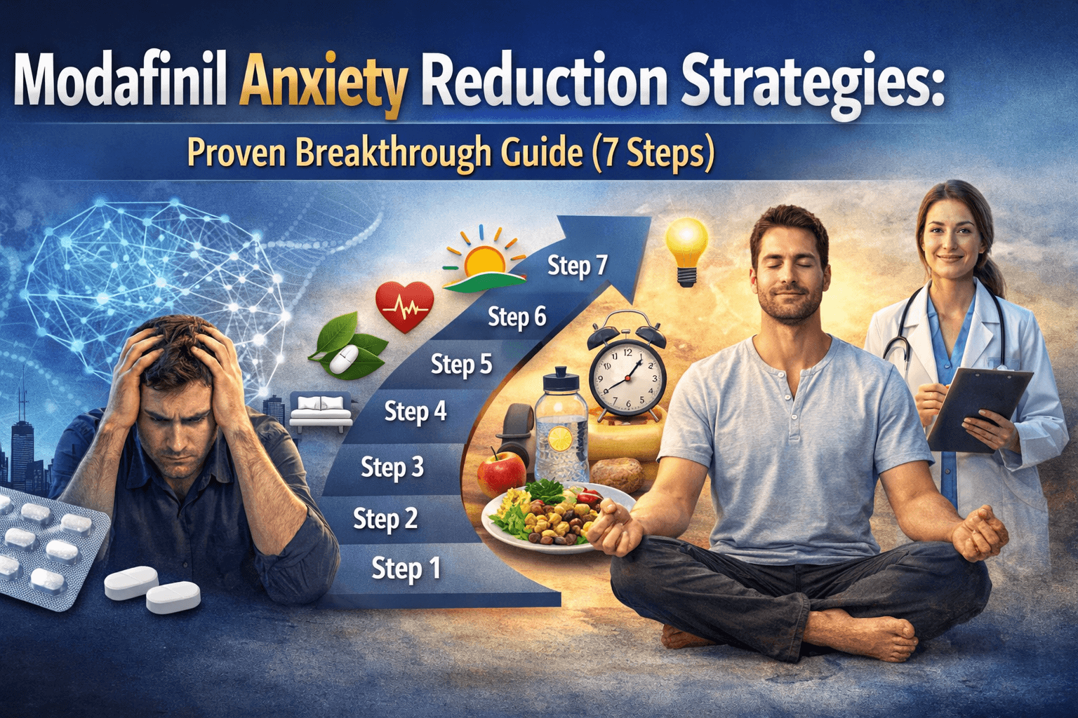 Modafinil anxiety reduction strategies