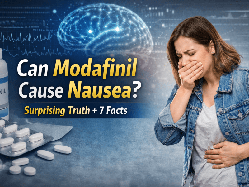 modafinil cause nausea