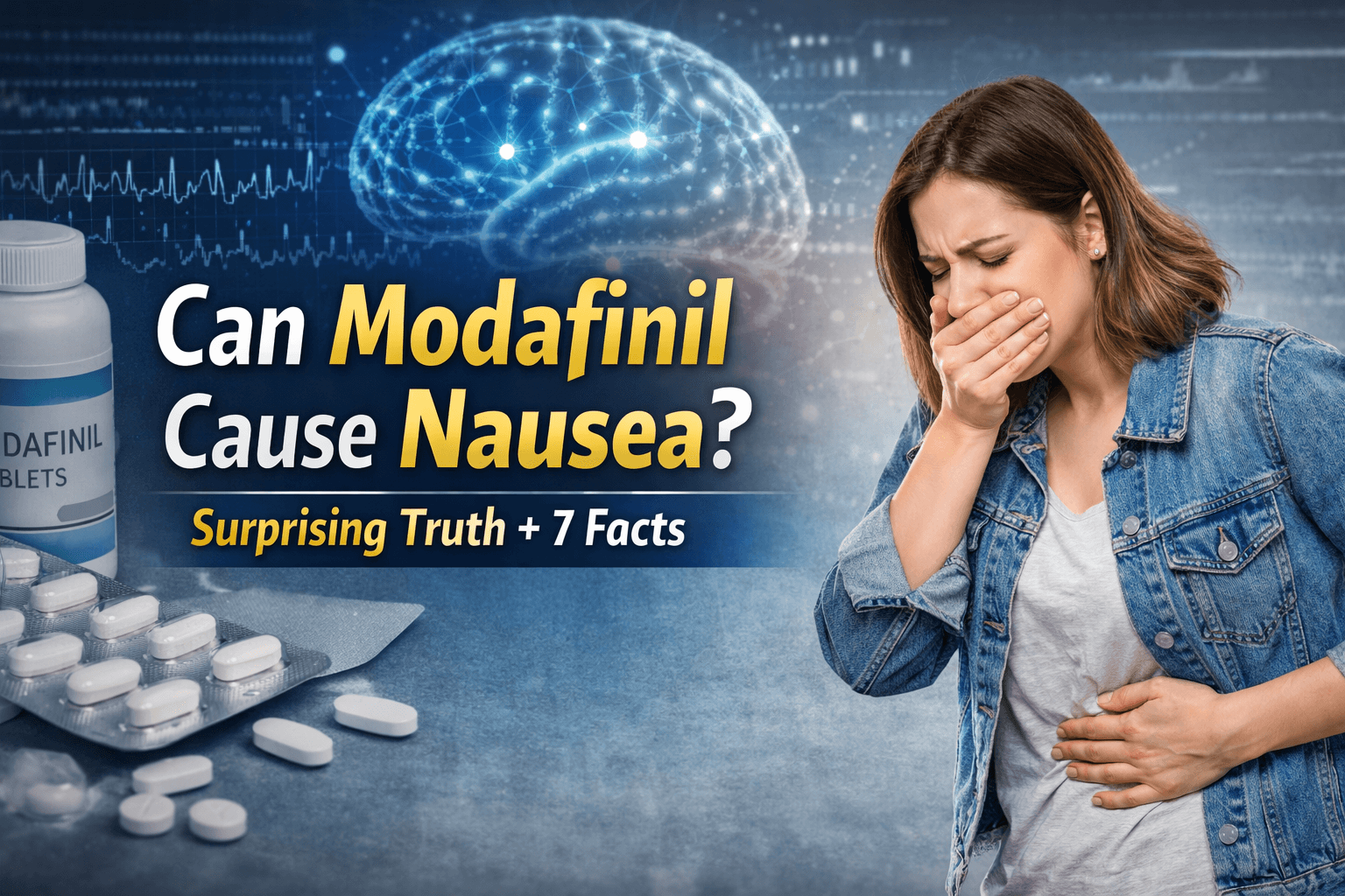modafinil cause nausea