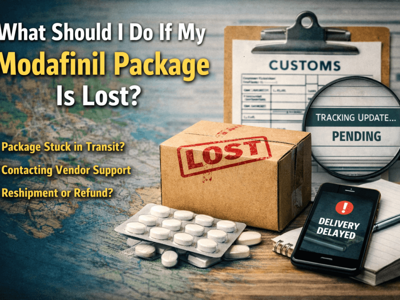 modafinil package is lost